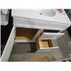 Image 3 : New Style Selections White Vanity with Single Sink Top, 2 Drawers, Under Sink Cabinet and Silver Dra