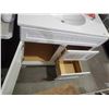 Image 3 : New Style Selections White Vanity with Single Sink Top, 2 Drawers, Under Sink Cabinet and Silver Dra