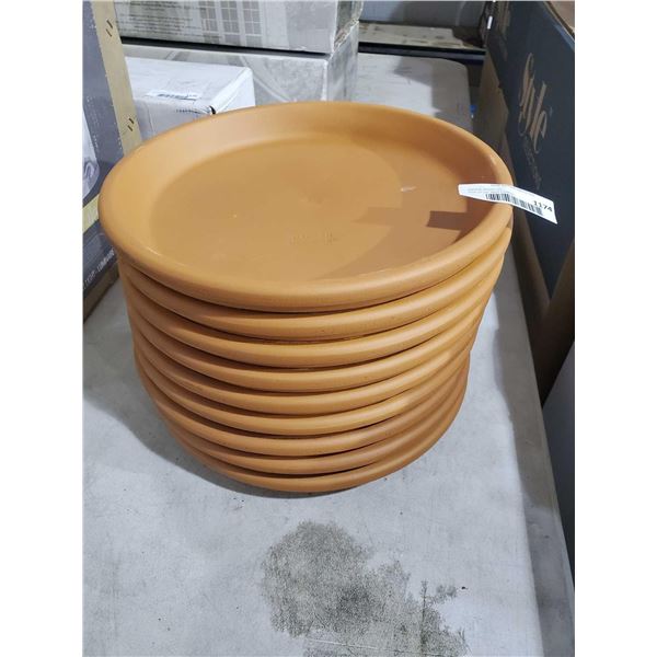 Terracotta Planter Plates 11" - Lot of 9