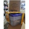 Image 1 : New Compliments Square 40oz Food Storage Containers  Lot of 6 x 3 Container Packs