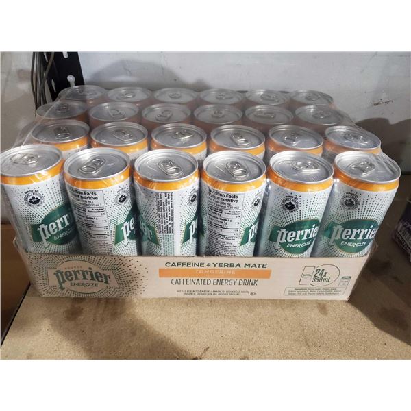 Perrier Caffine & Yerba Mate Energy Drink 24X 330ml