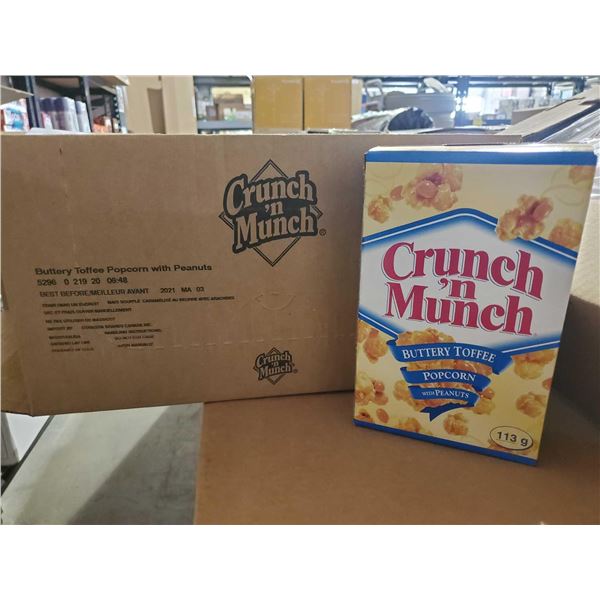 Crunch & Munch Buttery Toffee Popcorn Snack 12X113g