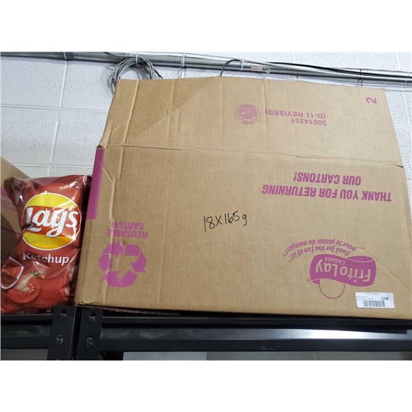 Lays Ketchup Potato Chips 18x165g