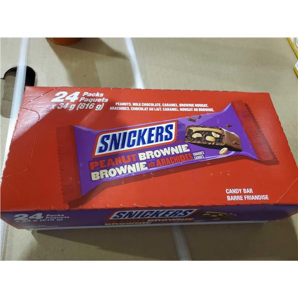 Snickers Peanut Brownie Candy Bars (24 x 34g)