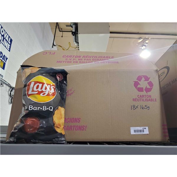 Lays Bar-B-Q Potato Chips 18X165g