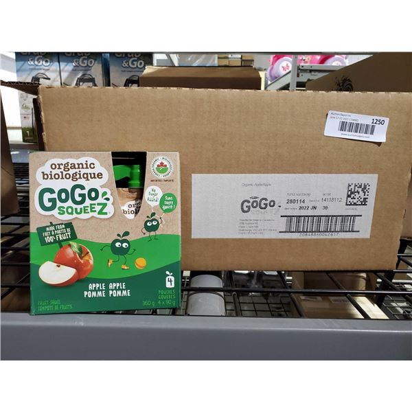 Organic GoGo-Squeeze Apple Lot of 12 - 360g Boxes