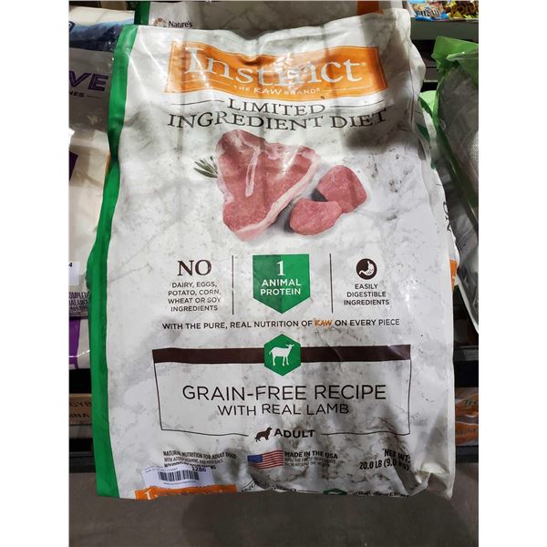 Instinct Limited Ingredient Grain Free Lamb Dog Kibble 20Lbs