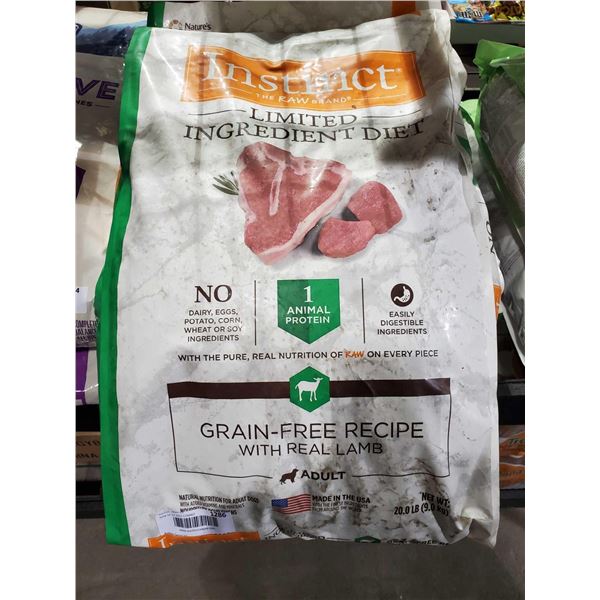 Instinct Limited Ingredient Grain Free Lamb Dog Kibble 20Lbs