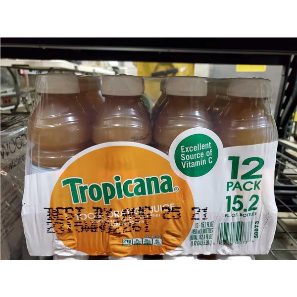 Tropicana Orange Juice 12 z15.2ozPack - Past Best Before date