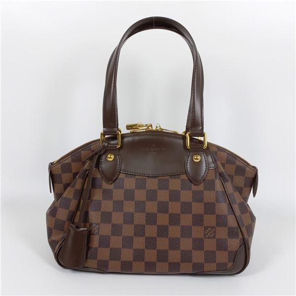 Louis Vuitton Damier Ebene Canvas Leather Verona PM Shoulder Bag