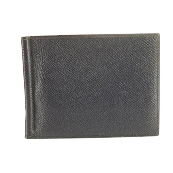 Hermes Indigo Epsom Leather Poker GM Wallet