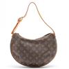 Image 1 : Louis Vuitton Brown Monogram Canvas Leather Croissant MM Bag