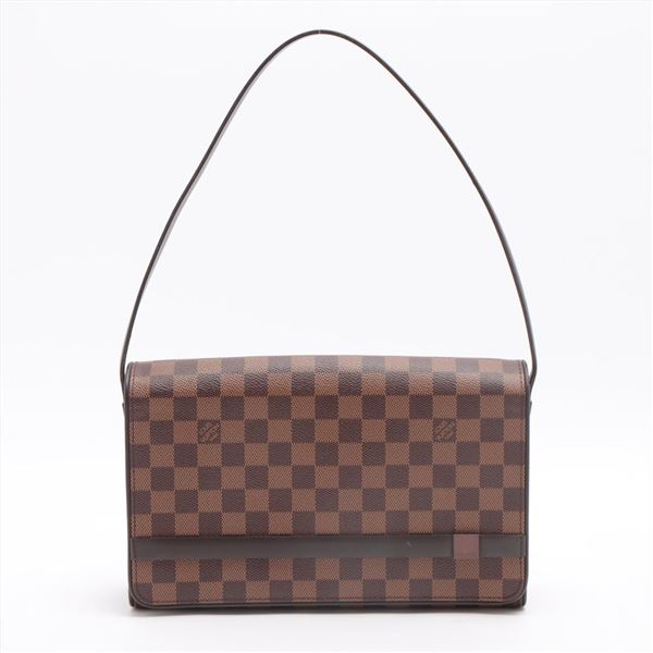 Louis Vuitton Damier Ebene Canvas Leather Tribeca Shoulder Bag