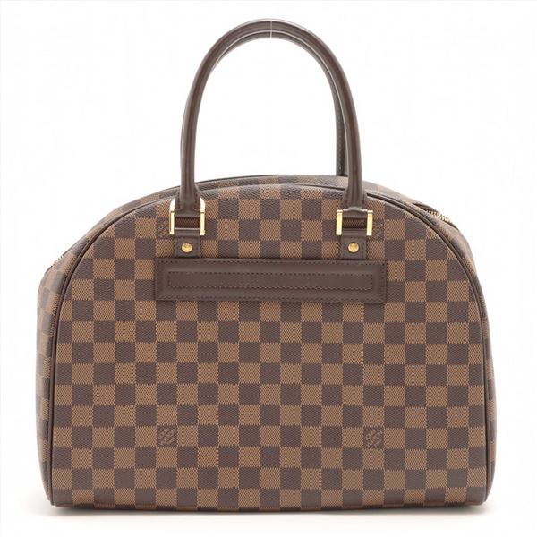 Louis Vuitton Damier Ebene Canvas Leather Nolita Satchel Bag