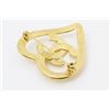 Image 2 : Chanel Vintage Gold-tone CC Heart Brooch