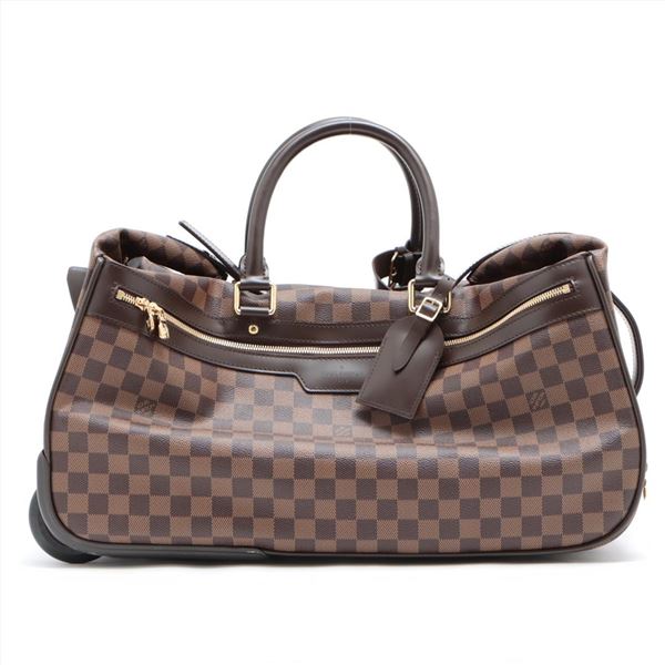 Louis Vuitton Damier Ebene Canvas Leather Eole 50cm Duffle Bag