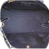 Image 4 : Prada Black Calfskin Leather Front Pocket Convertible Medium Tote Bag
