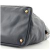 Image 5 : Prada Black Calfskin Leather Front Pocket Convertible Medium Tote Bag