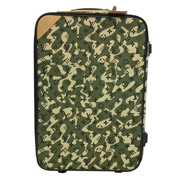 Louis Vuitton Green Multicolor Monogramouflage Pegase 60cm Rolling Luggage