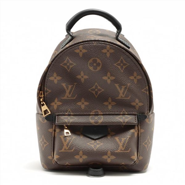 Louis Vuitton Brown Monogram Canvas Leather Mini Palm Springs Backpack