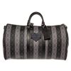 Image 2 : Louis Vuitton x Nigo Black Gray Monogram Eclipse Stripes Canvas Leather Keepall