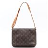 Image 1 : Louis Vuitton Brown Monogram Canvas Leather Musette Tango Short Strap Shoulder B