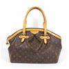 Image 1 : Louis Vuitton Brown Monogram Canvas Leather Tivoli GM Satchel Bag