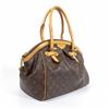 Image 2 : Louis Vuitton Brown Monogram Canvas Leather Tivoli GM Satchel Bag
