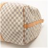 Image 5 : Louis Vuitton Damier Azur Canvas Leather Keepall 55 cm Bandouliere Duffle Bag Lu