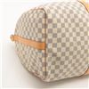 Image 6 : Louis Vuitton Damier Azur Canvas Leather Keepall 55 cm Bandouliere Duffle Bag Lu