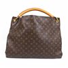 Image 1 : Louis Vuitton Brown Monogram Canvas Leather Artsy GM Hobo Bag