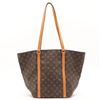 Image 1 : Louis Vuitton Brown Monogram Canvas Leather Sac Shopping Tote Bag