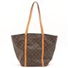 Image 2 : Louis Vuitton Brown Monogram Canvas Leather Sac Shopping Tote Bag