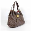 Image 2 : Louis Vuitton Damier Ebene Canvas Leather Sistina MM Shoulder Bag