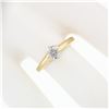 Image 3 : Antique Victorian 14k Gold 0.50 ctw Old Mine Cut Diamond Six-Prong Solitaire Rin