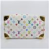 Image 8 : Louis Vuitton White Multicolor Canvas Leather Speedy 30cm Handbag