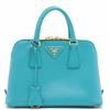 Image 1 : Prada Turquoise Saffiano Leather Promenade Lux Small 2Way Bag BL0838
