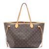 Image 2 : Louis Vuitton Brown Monogram Canvas Leather Neverfull MM Tote Bag