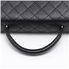 Image 5 : Chanel Vintage Black Quilted Caviar Leather CC Kelly Top Handle Flap Bag