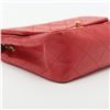 Image 4 : Chanel Vintage Red Quilted Lambskin Leather CC Mini Single Flap Shoulder Bag