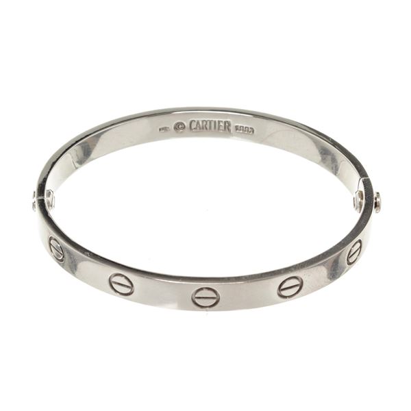 Cartier White Gold Love Bracelet