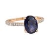 Image 1 : 2.15 ctw Sapphire and Diamond Ring - 14KT Rose Gold