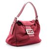 Image 1 : Fendi Red Neoprene Double Medium Flap Bag