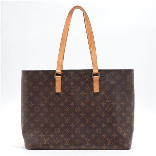 Louis Vuitton Brown Monogram Canvas Leather Luco Tote Bag