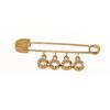 Image 1 : Chanel Gold Logo Safety Pin