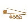 Image 3 : Chanel Gold Logo Safety Pin