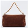 Image 3 : Fendi Brown Suede Mamma Baguette Shoulder Bag 8BR771