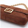 Image 4 : Fendi Brown Suede Mamma Baguette Shoulder Bag 8BR771