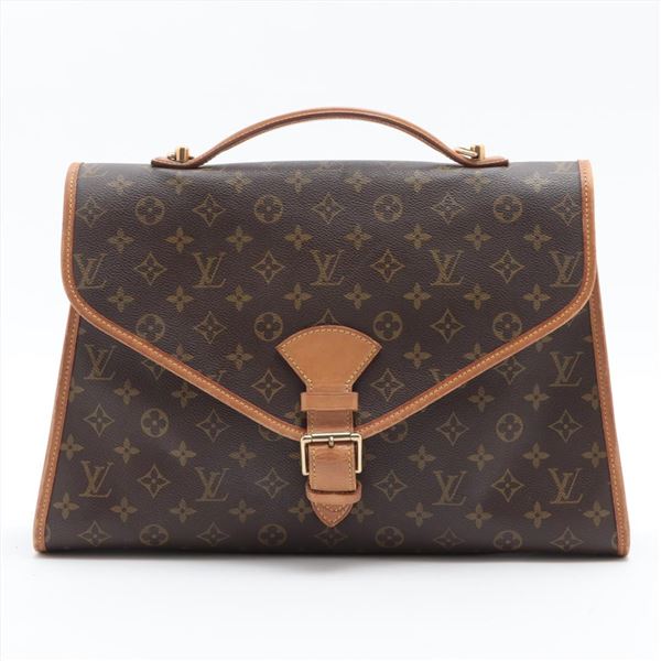 Louis Vuitton Brown Monogram Canvas Leather Beverly GM Briefcase