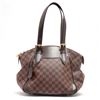 Image 1 : Louis Vuitton Damier Ebene Canvas Leather Verona PM Shoulder Bag